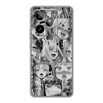 Силиконовый чехол на Realme GT 7T с принтом Ahegao Ахегао Аниме Силиконовый чехол на Realme GT 7T с принтом Ahegao Ахегао Аниме