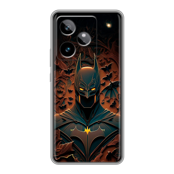 Силиконовый чехол на Realme GT 7T с принтом Batman Бэтмен Силиконовый чехол на Realme GT 7T с принтом Batman Бэтмен