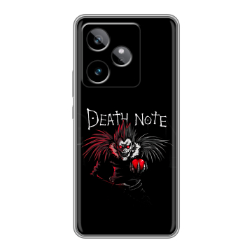 Силиконовый чехол на Realme GT 7T с принтом Death note Тетрадь смерти Силиконовый чехол на Realme GT 7T с принтом Death note Тетрадь смерти