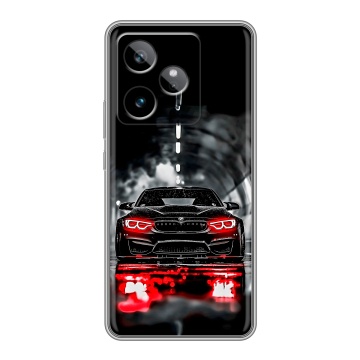 Силиконовый чехол на Realme GT 7T с принтом BMW БМВ Силиконовый чехол на Realme GT 7T с принтом BMW БМВ