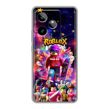 Силиконовый чехол на Realme GT 7T с принтом Roblox Роблокс Силиконовый чехол на Realme GT 7T с принтом Roblox Роблокс