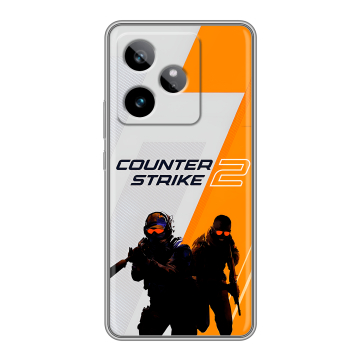 Силиконовый чехол на Realme GT 7T с принтом Counter Strike Силиконовый чехол на Realme GT 7T с принтом Counter Strike