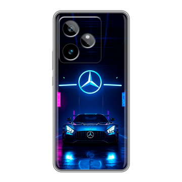 Силиконовый чехол на Realme GT 7T с принтом Mercedes Мерседес Силиконовый чехол на Realme GT 7T с принтом Mercedes Мерседес