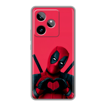Силиконовый чехол на Realme GT 7T с принтом Дедпул Deadpool Силиконовый чехол на Realme GT 7T с принтом Дедпул Deadpool