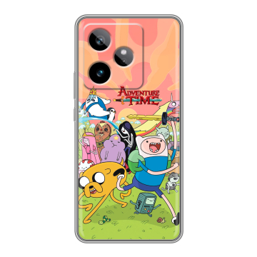 Силиконовый чехол на Realme GT 7T с принтом Adventure time Время приключений Силиконовый чехол на Realme GT 7T с принтом Adventure time Время приключений