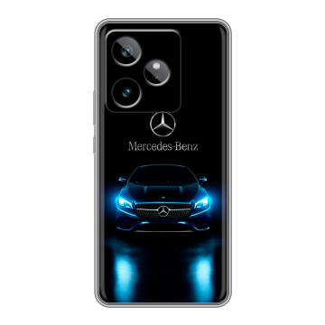 Силиконовый чехол на Realme GT 7T с принтом Mercedes Мерседес Силиконовый чехол на Realme GT 7T с принтом Mercedes Мерседес