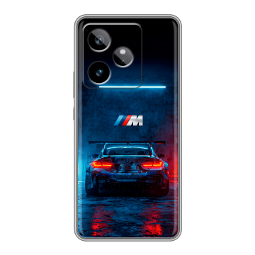 Силиконовый чехол на Realme GT 7T с принтом BMW БМВ Силиконовый чехол на Realme GT 7T с принтом BMW БМВ