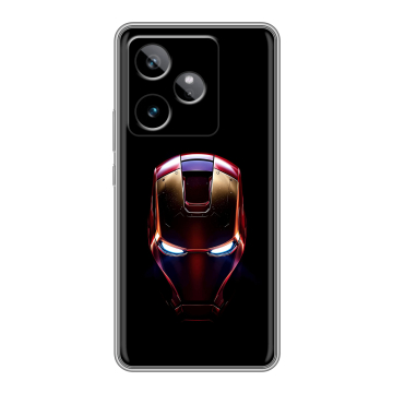 Силиконовый чехол на Realme GT 7T с принтом IronMan Железный человек Силиконовый чехол на Realme GT 7T с принтом IronMan Железный человек