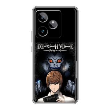 Силиконовый чехол на Realme GT 7T с принтом Death note Тетрадь смерти Силиконовый чехол на Realme GT 7T с принтом Death note Тетрадь смерти
