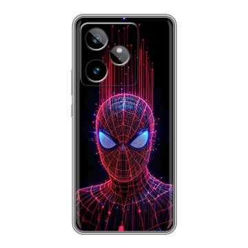 Силиконовый чехол на Realme GT 7T с принтом Spiderman Человек паук Силиконовый чехол на Realme GT 7T с принтом Spiderman Человек паук