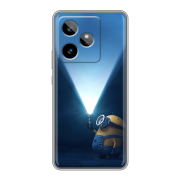 Силиконовый чехол на Realme GT 7T с принтом Миньоны Силиконовый чехол на Realme GT 7T с принтом Миньоны