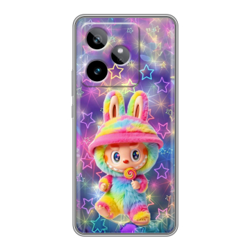 Силиконовый чехол на Realme GT 7T с принтом Labubu Лабубу Силиконовый чехол на Realme GT 7T с принтом Labubu Лабубу