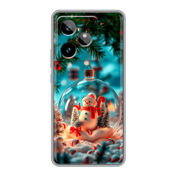 Силиконовый чехол на Realme GT 7T с принтом Новый год Силиконовый чехол на Realme GT 7T с принтом Новый год