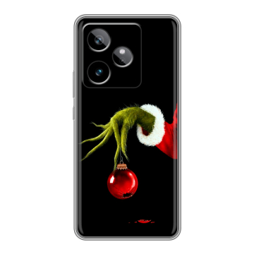 Силиконовый чехол на Realme GT 7T с принтом Новый год Гринч Силиконовый чехол на Realme GT 7T с принтом Новый год Гринч