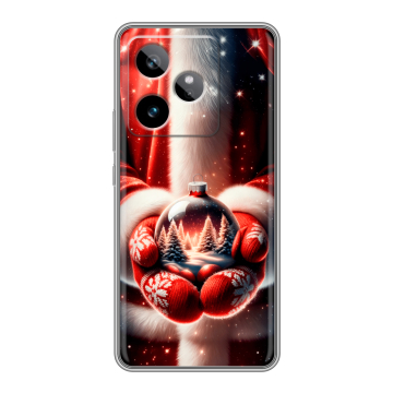 Силиконовый чехол на Realme GT 7T с принтом Новый год Силиконовый чехол на Realme GT 7T с принтом Новый год