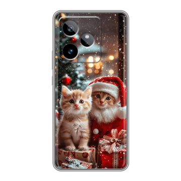 Силиконовый чехол на Realme GT 7T с принтом Новый год Силиконовый чехол на Realme GT 7T с принтом Новый год