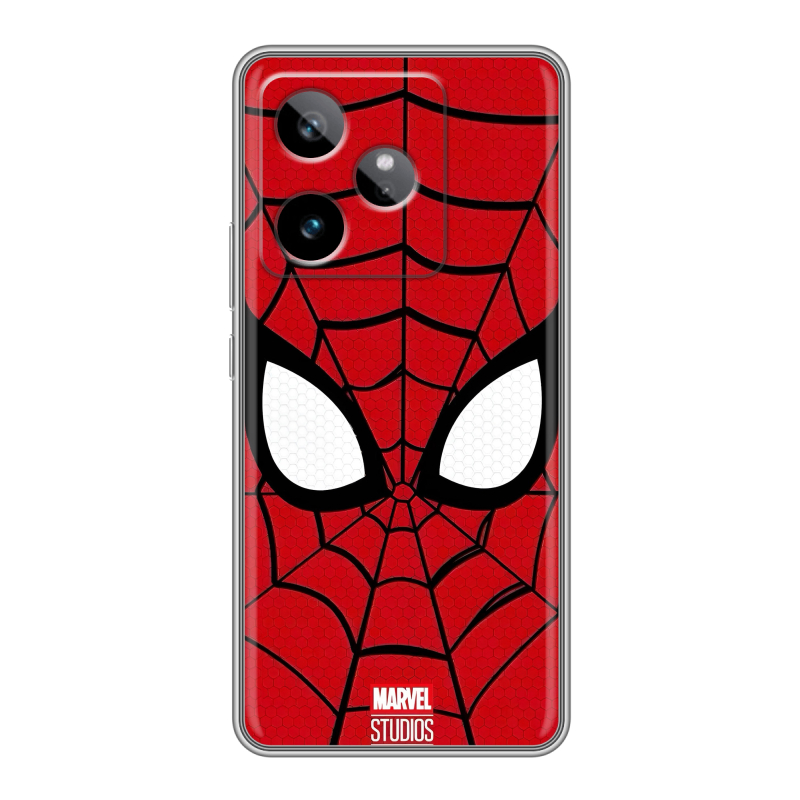 Силиконовый чехол на Realme GT 7T с принтом человек паук spiderman Силиконовый чехол на Realme GT 7T с принтом человек паук spiderman
