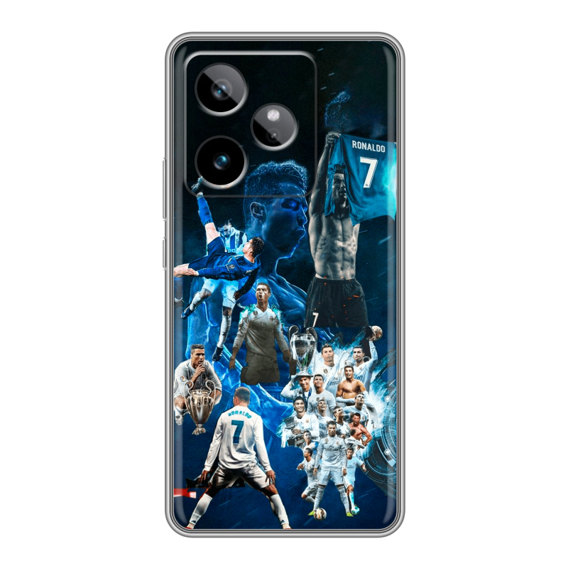 Силиконовый чехол на Realme GT 7T с принтом Реал Роналдо Силиконовый чехол на Realme GT 7T с принтом Реал Роналдо