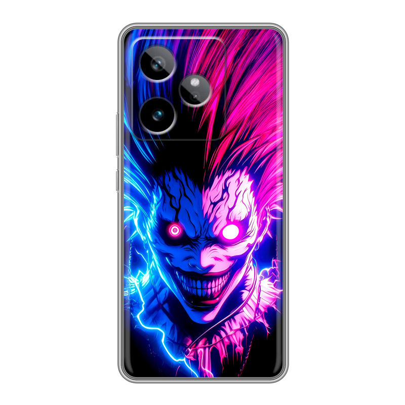 Силиконовый чехол на Realme GT 7T с принтом Death note Тетрадь смерти Силиконовый чехол на Realme GT 7T с принтом Death note Тетрадь смерти