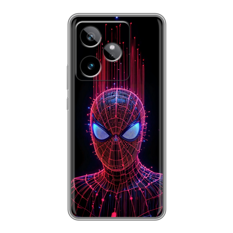 Силиконовый чехол на Realme GT 7T с принтом Spiderman Человек паук Силиконовый чехол на Realme GT 7T с принтом Spiderman Человек паук