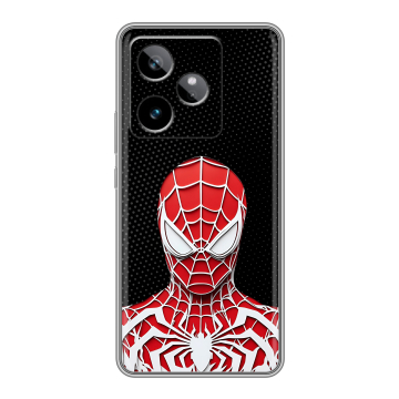 Силиконовый чехол на Realme GT7 с принтом человек паук spiderman Силиконовый чехол на Realme GT7 с принтом человек паук spiderman