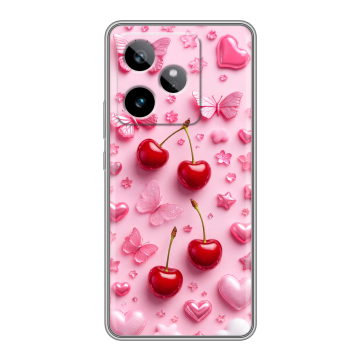 Силиконовый чехол на Realme GT7 с принтом для девочек Силиконовый чехол на Realme GT7 с принтом для девочек
