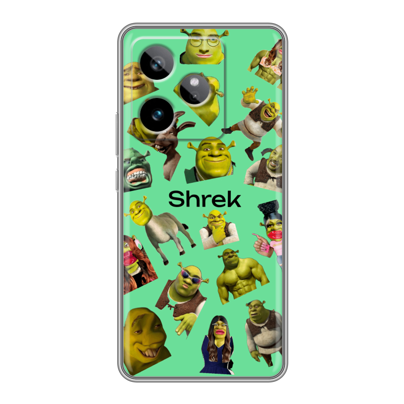 Силиконовый чехол на Realme GT7 с принтом Шрек Shrek Силиконовый чехол на Realme GT7 с принтом Шрек Shrek