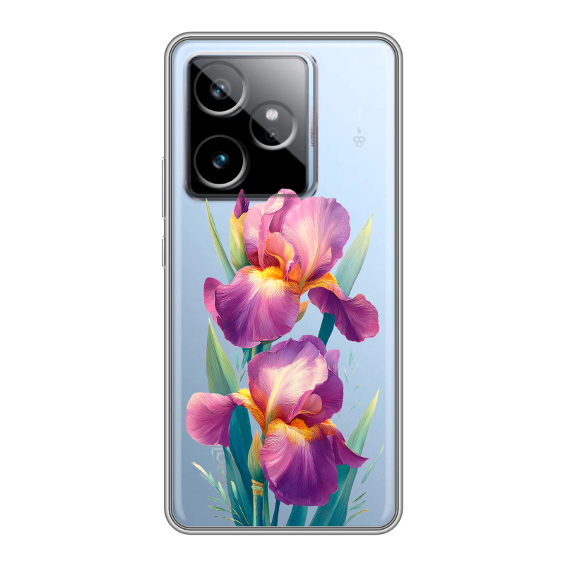 Силиконовый чехол на Realme GT7 с принтом Цветы орхидеи Силиконовый чехол на Realme GT7 с принтом Цветы орхидеи