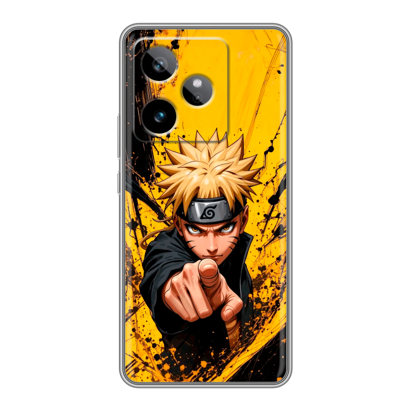 Силиконовый чехол на Realme GT7 с принтом Naruto Наруто Силиконовый чехол на Realme GT7 с принтом Naruto Наруто