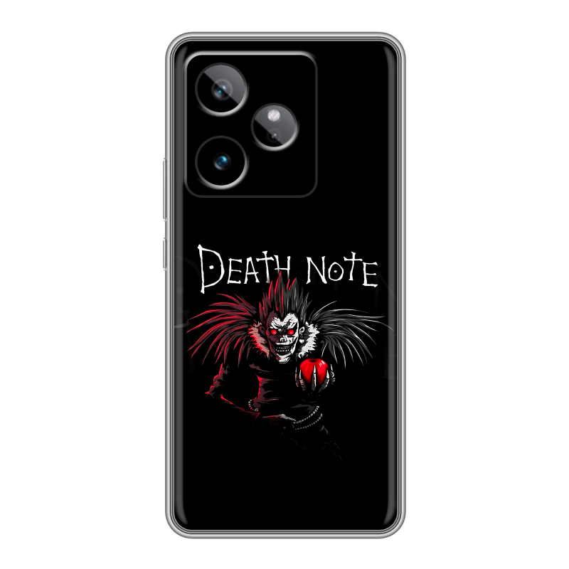 Силиконовый чехол на Realme GT7 с принтом Death note Тетрадь смерти Силиконовый чехол на Realme GT7 с принтом Death note Тетрадь смерти