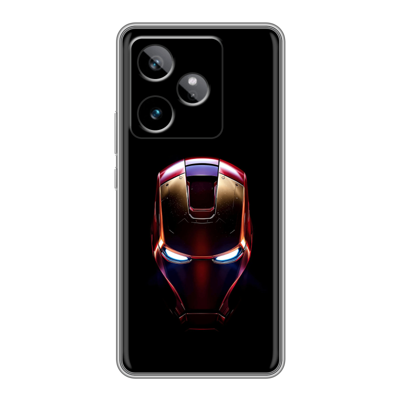 Силиконовый чехол на Realme GT7 с принтом IronMan Железный человек Силиконовый чехол на Realme GT7 с принтом IronMan Железный человек