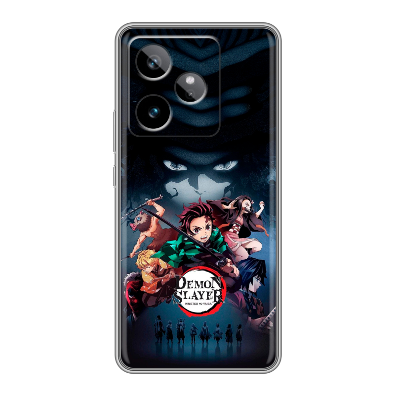 Силиконовый чехол на Realme GT7 с принтом Demon Slayer Клинок рассекающий демонов Силиконовый чехол на Realme GT7 с принтом Demon Slayer Клинок рассекающий демонов