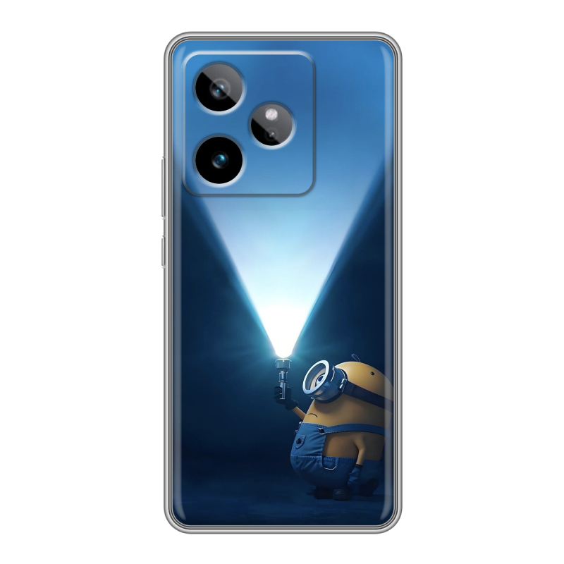 Силиконовый чехол на Realme GT7 с принтом Миньоны Силиконовый чехол на Realme GT7 с принтом Миньоны