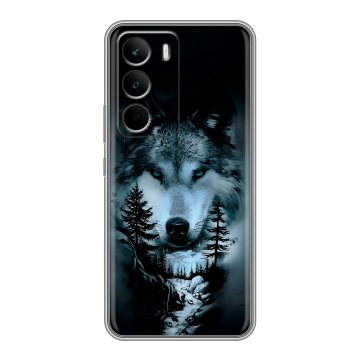 Силиконовый чехол на Realme C71 с принтом Лесной волк Силиконовый чехол на Realme C71 с принтом Лесной волк