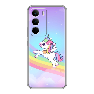 Силиконовый чехол на Realme C71 с принтом Единорог Силиконовый чехол на Realme C71 с принтом Единорог
