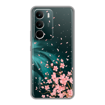 Силиконовый чехол на Realme C71 с принтом Ветка сакуры Силиконовый чехол на Realme C71 с принтом Ветка сакуры