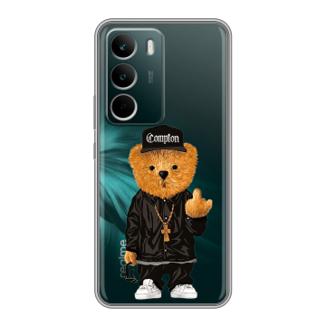 Силиконовый чехол на Realme C71 с принтом Мишка Силиконовый чехол на Realme C71 с принтом Мишка