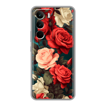 Силиконовый чехол на Realme C71 с принтом Розы Силиконовый чехол на Realme C71 с принтом Розы
