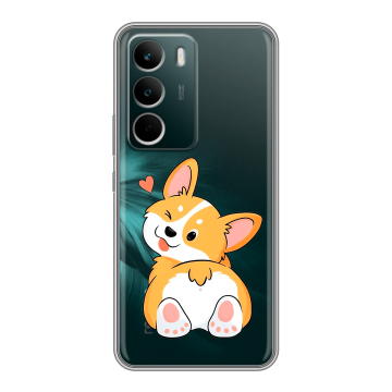 Силиконовый чехол на Realme C71 с принтом Корги Силиконовый чехол на Realme C71 с принтом Корги
