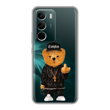Силиконовый чехол на Realme C71 с принтом Плюшевый медведь Силиконовый чехол на Realme C71 с принтом Плюшевый медведь