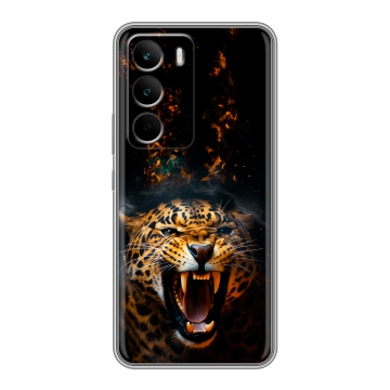 Силиконовый чехол на Realme C71 с принтом Леопард Силиконовый чехол на Realme C71 с принтом Леопард