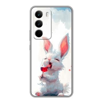 Силиконовый чехол на Realme C71 с принтом кролик зайчик Силиконовый чехол на Realme C71 с принтом кролик зайчик