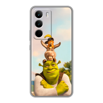 Силиконовый чехол на Realme C71 с принтом Шрек Shrek Силиконовый чехол на Realme C71 с принтом Шрек Shrek