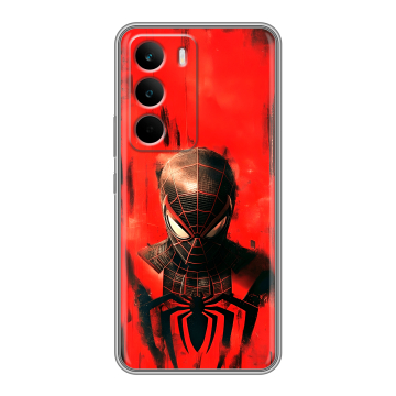 Силиконовый чехол на Realme C71 с принтом человек паук spiderman Силиконовый чехол на Realme C71 с принтом человек паук spiderman