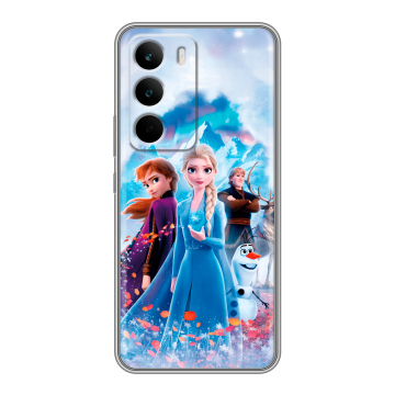 Силиконовый чехол на Realme C71 с принтом Холодное сердце Frozen Силиконовый чехол на Realme C71 с принтом Холодное сердце Frozen