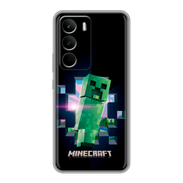 Силиконовый чехол на Realme C71 с принтом Майнкрафт Minecraft Силиконовый чехол на Realme C71 с принтом Майнкрафт Minecraft