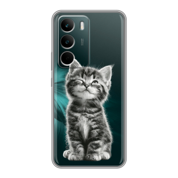 Силиконовый чехол на Realme C71 с принтом Котенок