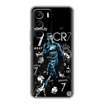 Силиконовый чехол на Realme C71 с принтом Реал Роналдо