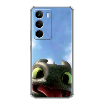 Силиконовый чехол на Realme C71 с принтом Как приручить дракона
