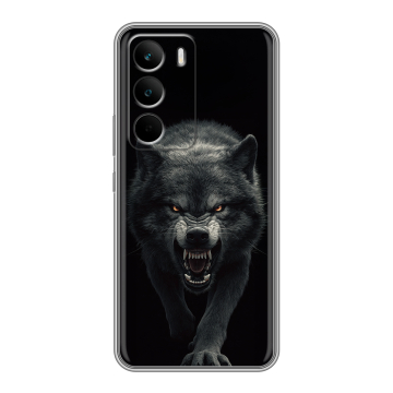 Силиконовый чехол на Realme C71 с принтом Волк